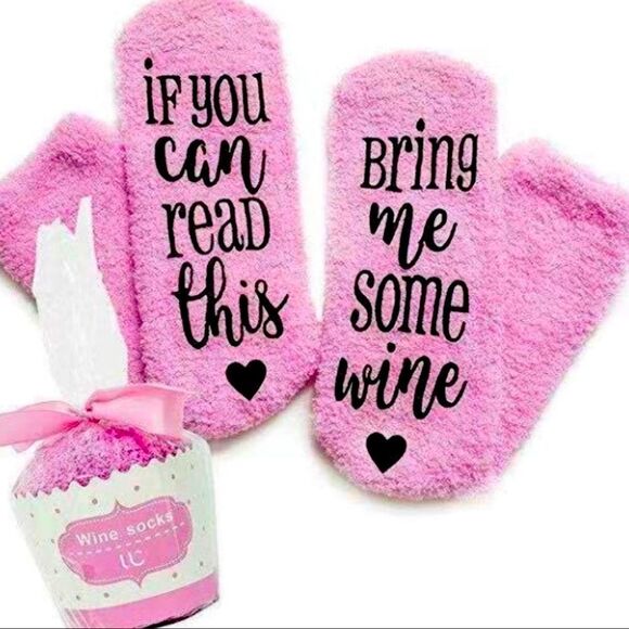 Wine Cupcake Socks set - Picture 1 of 4